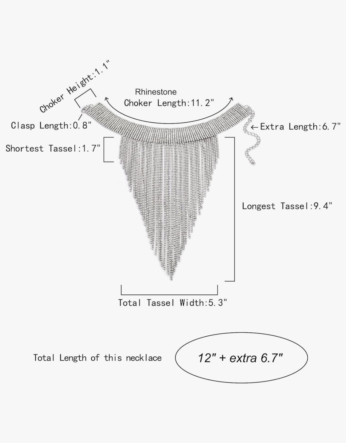 Rhinestone Statement Necklace