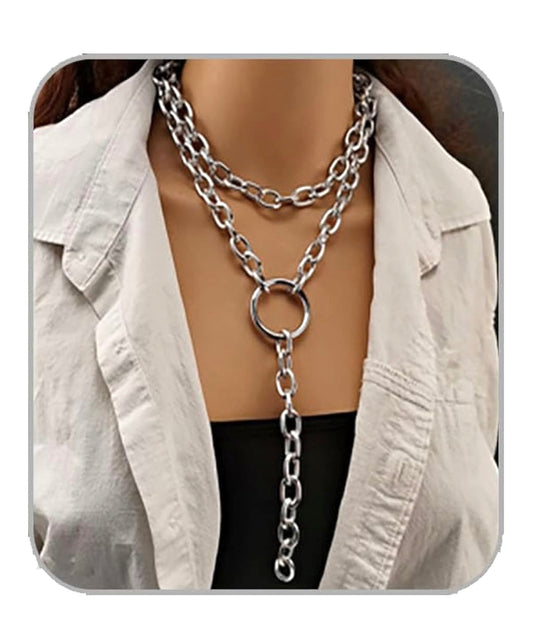 Cuban Link Chain Necklace Layered Choker Necklace (select a style)