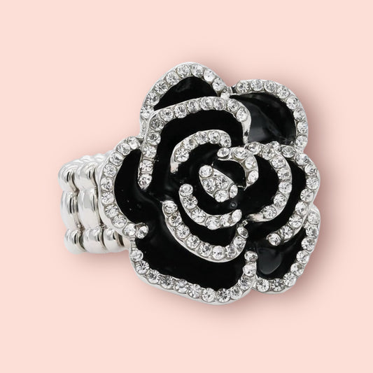 Black Rose Ring, Adjustable