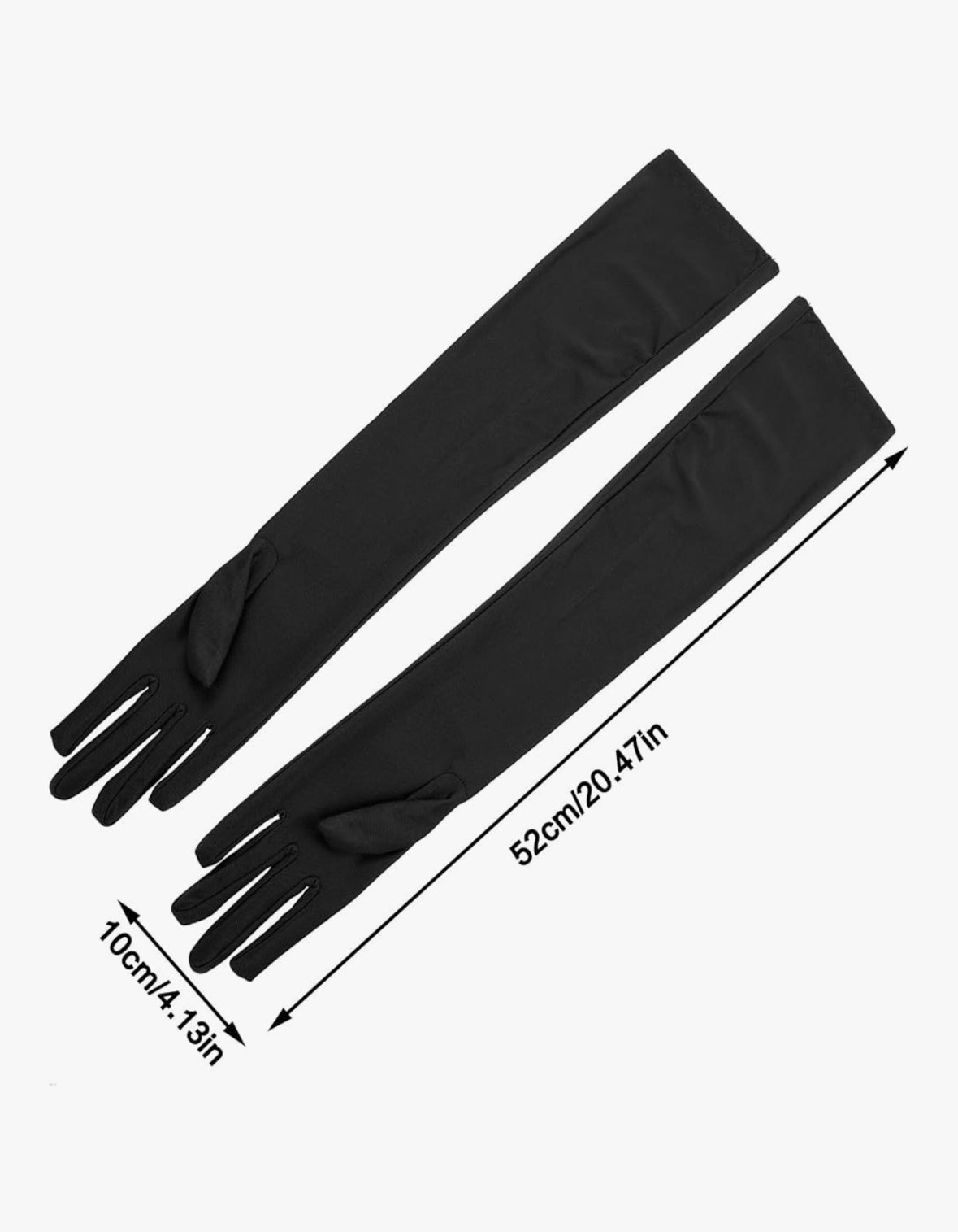 Long Satin Evening Opera Gloves Elbow Length