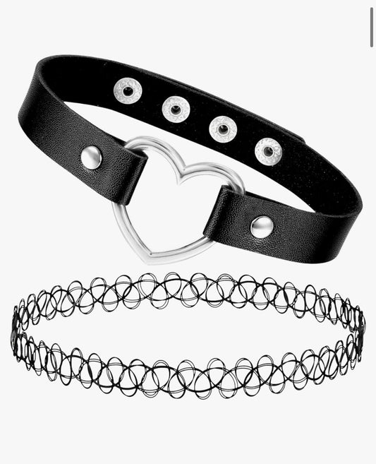 Heart Choker and Tattoo Choker