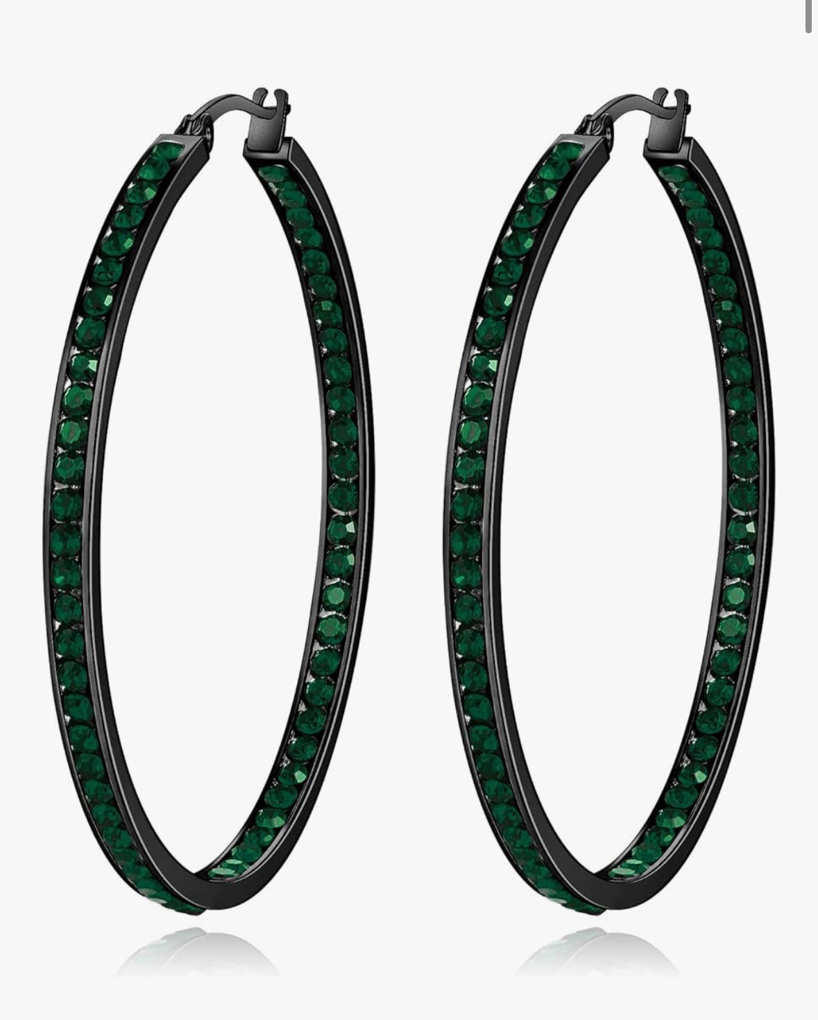 Large hoop earrings (2 inch 50mm, select a color)