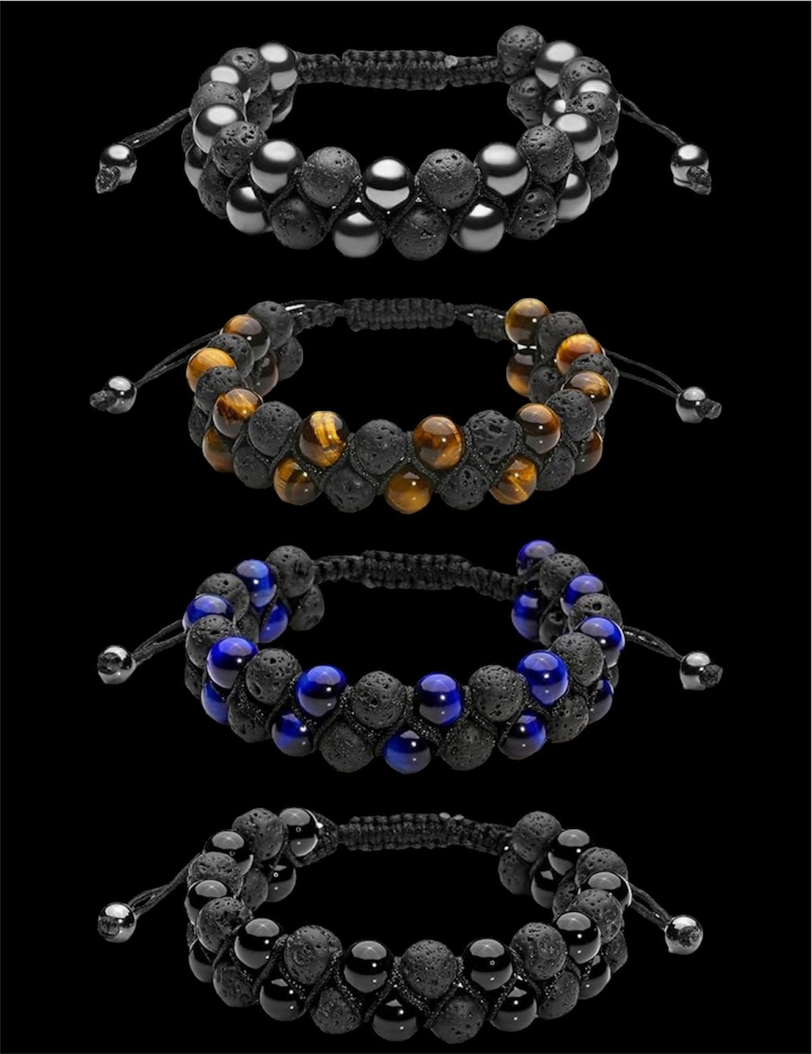 Hematite Beads Double Layer Stress Relief Bracelets